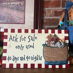 Rare Vintage 1974 Noahs Ark For Sale Wall Decor
